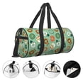 thumbnail image 5 of Gaeub Christmas Donuts Lightweight Travel Cylinder Bag Gym Tote Bag Sports Training Duffle Bag with Pockets and Straps, 5 of 8