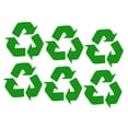thumbnail image 3 of WASHWEPE Ensemble de 6 Autocollants pour Bac de Recyclage Vert PVC Graphiques Simples pour Utilisateurs de l'Environnement, 3 of 8