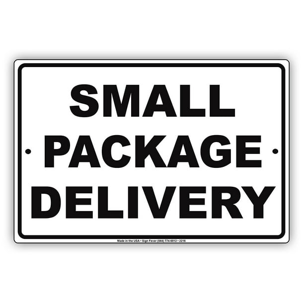 Small Package Delivery Receiving Drop Off Area Restriction Alert