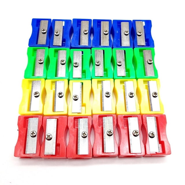 Sacapuntas de lápiz Sacapuntas manual 30 piezas Sacapuntas de colores - Sacapuntas de lápiz de mano pequeño Color aleatorio a granel