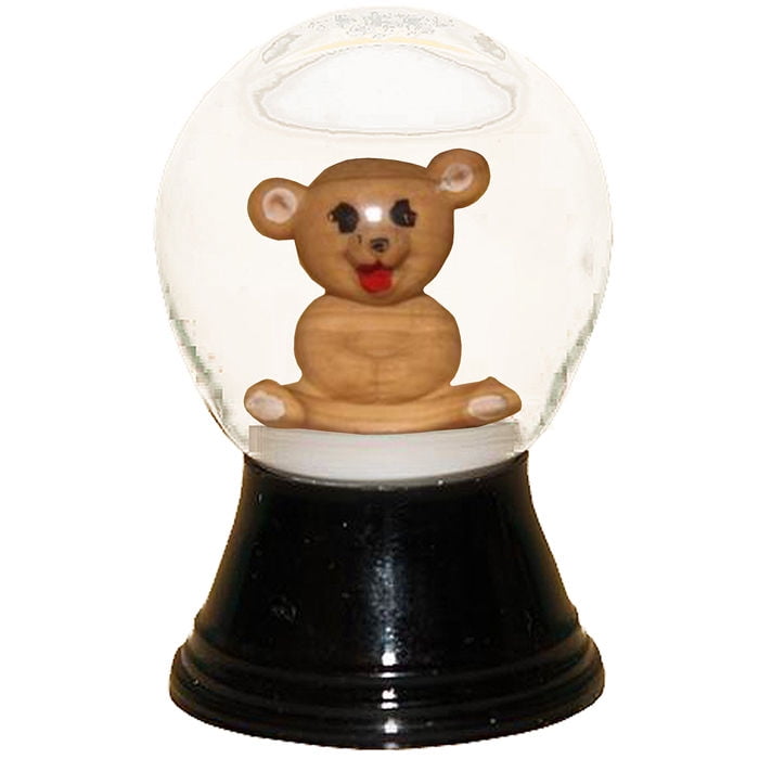 teddy bear snow globe