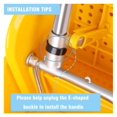 thumbnail image 6 of Samger Heavy Duty Mop Bucket with Wringer on Wheels 5 Gallon Plastic Tandem Mopping Bucket 21 Quart Portable Mop Bucket for Household and Use, Yellow, 6 of 9