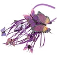 thumbnail image 3 of KAKOWELY Diadema de mariposa simulada, diadema decorativa, tocado de novia, tocado para sesión de fotos, 3 of 5