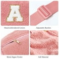 thumbnail image 5 of YOOLIFE Crossbody Bags for Women, Initial Belt Bag Fanny Pack Crossbody Bag for Women Pink Small Sling Bag Fleece Cross Body Bag for Women, 5 of 7