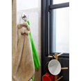 thumbnail image 4 of Ganchos de baño, Ganchos autoadhesivos de acero inoxidable, Impermeables, Organizador de ducha para toallas, Albornoces, Plata, ., 4 of 8