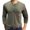 Army Green, variant on Fall Shirts for Men Men Long-Sleeve Beefy Muscle Basic Solid Pure Color Blouse Tee Shirt Top