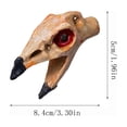 thumbnail image 2 of Aztec Death Whistle, Resin Raven Shaped Red, 1pc Set with Lanyard Storage Bag, Scary Screaming Death Whistle for Halloween Haunted House Cosplay Horror Party Decorations, 2 of 5