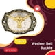 thumbnail image 2 of Hebilla de cinturón de plata Golden Long Horn Cuerno Americano Accesorios de prendas de vestir Cowboy Hebillas de moda como un regalo perfecto con cuernos para hombres Inevent AP004733-00, 2 of 6