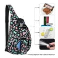 thumbnail image 3 of HAWEE Chest Crossbody Sling Bags Hiking Backpack Chest Sports Travel Daypack for Women, Black + Love Graffiti, 3 of 7