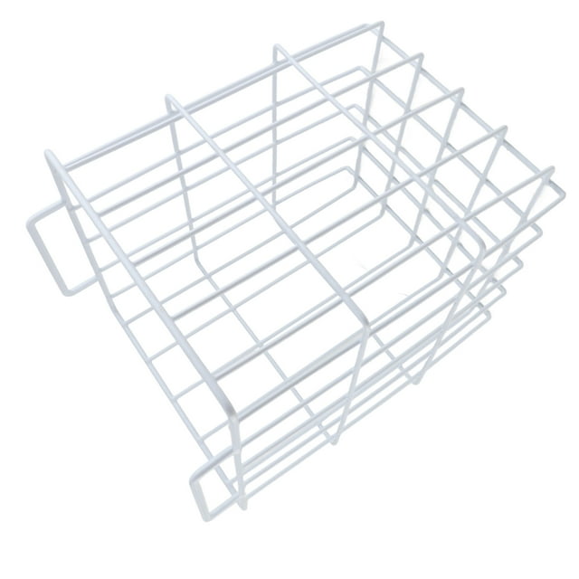 Large Capacity Wire Storage Baskets, Metal Refrigerator Organizer Bins with Handles for Fridge, Pantry, Closets, White, Set of 2, Suitable for Refrigerators, Freezers, Cars,