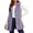Purple, variant on Hooded Button Vest for Women Soft Comfy Casual Fall Winter Long Sleeve Crew Neck Solid Loose Tops Coat Jacket Pink 3XL