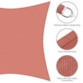 thumbnail image 4 of Yescom 18x18Ft 97% UV Block Square Sun Shade Sail Outdoor Patio Pool Garden Yard Lawn Carport Awning Canopy Red, 4 of 9