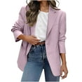 thumbnail image 2 of 2025 Blazers for Women Business Casual Long Sleeve Lapel Open Front Suit Jacket Work Blazer with Pockets, 2 of 6