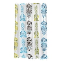 Carnation Home Fashions Extra Long Olivia Fabric Shower Curtain