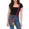 thumbnail image 2 of Disney Mickey Mouse Passport Bag Crossbody Purse Travel Black White, 2 of 8