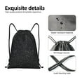 thumbnail image 4 of Fotbe Black Glitter Bolsa Mochila con Cordón Estampada, Bolsa de Gimnasio Deportiva, Bolsa Cinch, Bolsa con Cordón para Hombres y Mujeres-Medium, 4 of 6