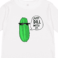 thumbnail image 4 of Inktastic Just Dill with It Chill Dill Pickle in Sunglasses Boys or Girls Long Sleeve Toddler T-Shirt, 4 of 5
