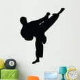 thumbnail image 1 of Tae Kwon Do Silhouette Wall Decal by Wallmonkeys Peel and Stick Graphic (48 in H x 39 in W) WM229023, 1 of 4