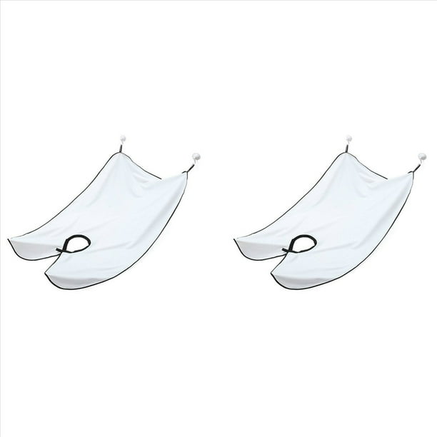 2 Delantal de Afeitar, Recogedor de Pelo de Barba para Hombres, Afeitado y Recorte, Capa de Barba, Paño de Aseo Impermeable con Ventosa B