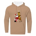 thumbnail image 3 of CONZONE Christmas Men's Hoodies Xmas Santa Claus Hoodie for Men Graphic Long Sleeve Pullover Hooded Sweatshirt Soft Fall Winter Sweatshirts With Pocket, 3 of 5