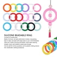 thumbnail image 3 of Silicone Bead Ring, Silicone Bead Loop 65mm OD Versatile  for Keychain, 3 of 7