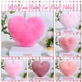 thumbnail image 2 of Juego de piel sintética de conejo Pillow Liliful con forma de corazón, 30 x 28 x 7 cm, color rosa, 2 of 8