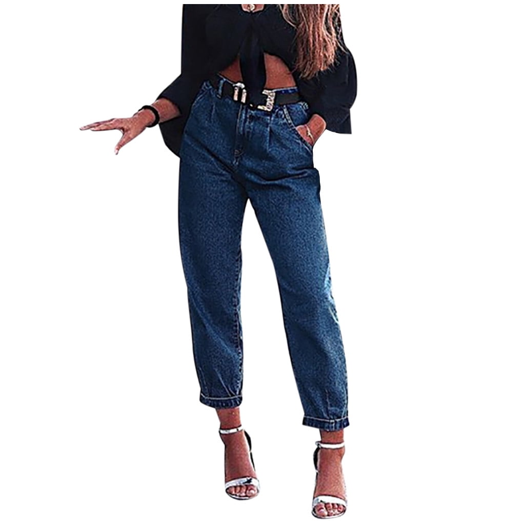 denim harem pants