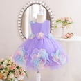 thumbnail image 5 of HAYIMI Girls Outfit Sets Elegant Girls Floral Trock A-Line Dress Layered Style Party Dress For Weddings And Ceremonies O-Neck Versatile Kids Clothes Sets, 5 of 8