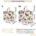 thumbnail image 2 of FORMRS Womens Corduroy Tote Bag Crossbody Shoulder Handbag with Pocket, Plaid Deer, 2 of 7