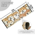 thumbnail image 3 of Cartoon Shiba Inu Dogs Runner Area Rug 2x6 Soft Non-Slip Washable Bedside Carpet for Hallway Bedroom Living Room Home Decor, 3 of 8