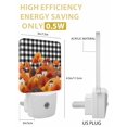 thumbnail image 6 of Fall Night Lights Auto Sensor Hill House Plug-in LED Nightlights Dusk to Dawn for Living Room, Bedroom, Hallway, Stairways Thanksgiving Wall Decor, Autumn Tree Mountain Black Plaid Night Light, 6 of 9