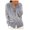 Grey, variant on Casual Open Front Cardigans Sweaters Women Ladies Elegant V Neck Fashion Heart Sweater Long Sleeve Sweaters Jacket Warm Cozy Loose Knitted Coat (Pink, L)