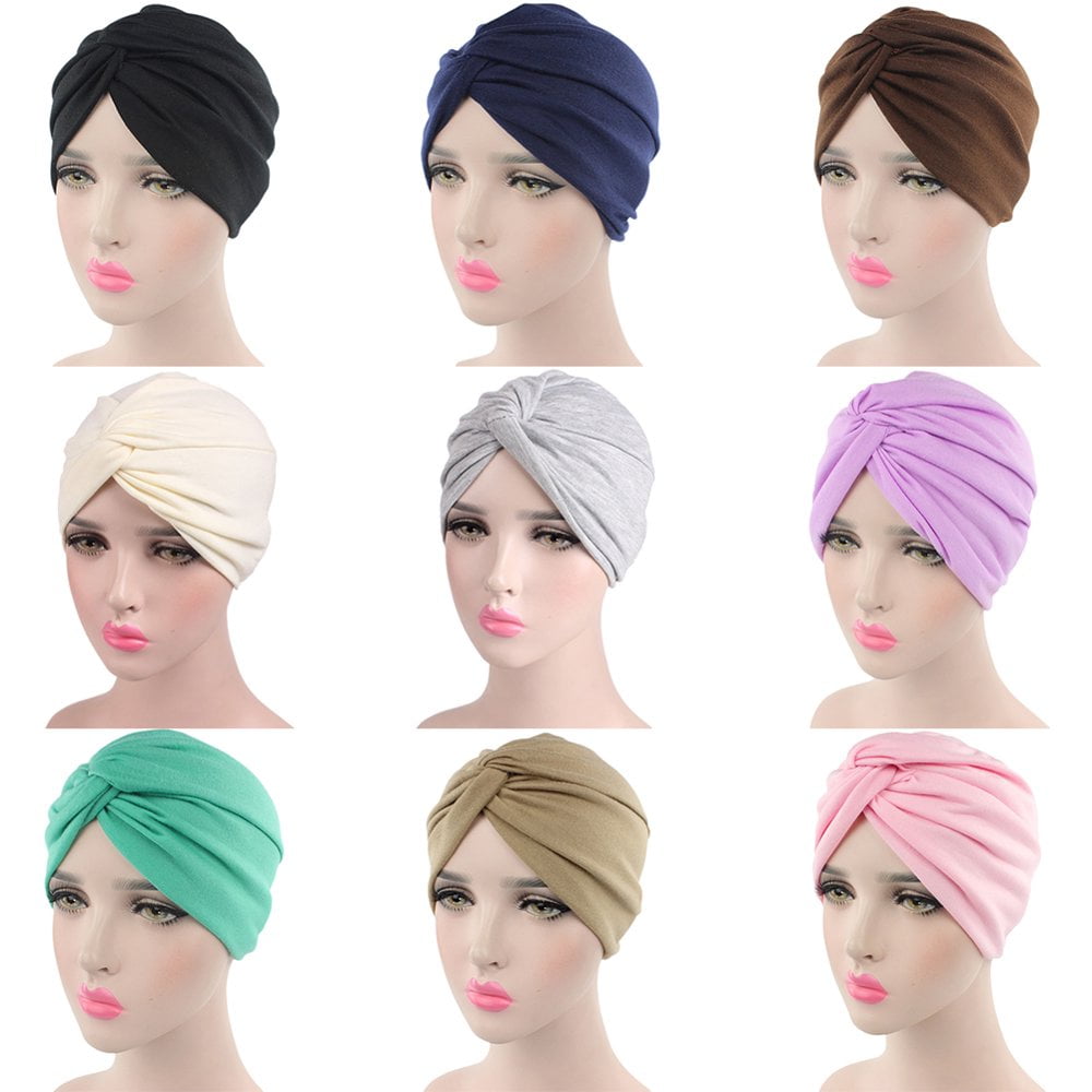 ARYIMYDP 1 Pièces Turban Femme Chimio, Bonnet Chimio Turban Cheveux