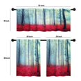 thumbnail image 4 of LALILO Kitchen Curtains and Valances Set of 3 36" Fantasy Window Treatment Tiers for Window Decor, 4 of 5