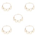 thumbnail image 3 of Jumpingount Cadena de cintura exquisita mujer accesorio de moda niña cinturón decoración cuerpo adorno joyería para decoración de vestido Oro 5piezas, 3 of 6