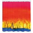 thumbnail image 3 of Ambesonne Fantasy Shower Curtain, Colorful Abstract Tree, 69"Wx84"L, Fuchsia Orange, 3 of 3