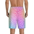 thumbnail image 4 of Lsque Colorful Glitters Mens Sleep Pajama Shorts,Short Pajama Pants, Cotton Ultra-Soft Knit-X-Large, 4 of 9