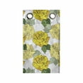 thumbnail image 1 of Floral Hanging Pocket Organizer, Detailed Graphical Spring Roses and Leaves, Printed Polyester Storage Bag with Pockets, 9" x 27", Mustard Green White, 1 of 2