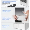 thumbnail image 2 of USB-Powered Mini Portable Air Cooler Fan with Humidifier & Purifier - Black and White, 145x145x190mm - Ideal for Home, Office, Camping - Personal Cooling Device with Ice Water Tank - Includes USB, 2 of 6