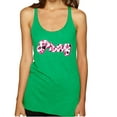 thumbnail image 1 of Wild Bobby Pray Bubble Letters Inspirational/Christian Women Tri-Blend Racerback Tank Top, Envy, X-Large, 1 of 6