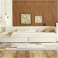 thumbnail image 2 of Full Upholstered Platform Bed Frame with USB Ports and Storage Drawers, Beige Linen Fabric, No Box Spring Needed, 2 of 9