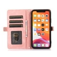 thumbnail image 2 of Dteck iPhone 11 Zipper Wallet case,PU Leather Flip Retro Shockproof Magnetic Zipper Wallet Stand Case Cover for iPhone 11 6.1 inch,Rosegold, 2 of 10