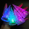 thumbnail image 3 of Paquete de 4 luces LED para árbol de Navidad, mini árbol iluminado acrílico, decoraciones que cambian de color en interiores, vacaciones para mesa de dormitorio (4 PC), 3 of 5