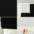 thumbnail image 3 of Sun Zero Pryer 1-Piece Textured 100% Blackout Cordless Roman Shade, 39"x64", Black, 3 of 8