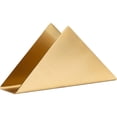 thumbnail image 1 of Servilletero de Acero Inoxidable Dorado, Servilletero Triangular de Acero Inoxidable, Dorado, Dispensador de Pañuelos Independiente, 1 of 4