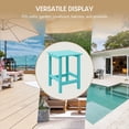 thumbnail image 6 of WestinTrends Outdoor Side Table, All Weather Poly Lumber Adirondack Small Patio Table Square End Table for Pool Balcony Deck Porch Lawn Backyard, Turquoise, 6 of 16