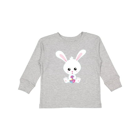 

Inktastic Easter Bunny Little Bunny Dotted Easter Egg Boys or Girls Long Sleeve Toddler T-Shirt