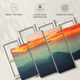 thumbnail image 6 of Elephant Stock Haleakala Foggy Morning Wall Art - Horizontal Multi Panel Canvas - Living Room Wall Decor - Nature Multi Panel - Orange And Blue Decor - 68" x 42", 6 of 8