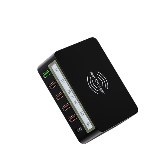 6 Port Quick Charge USB Charger Wireless Charger Fast Charger Adapter USB C PD Phone Charger For iPhone 13 12 11 Samsung Huawei