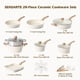 thumbnail image 3 of Set de utensilios de cocina SENSARTE, cerámica, antiadherente, 20 piezas, para inducción, 3 of 7